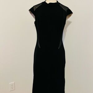 Allen B. By Allen Schwartz Black Midi Dress